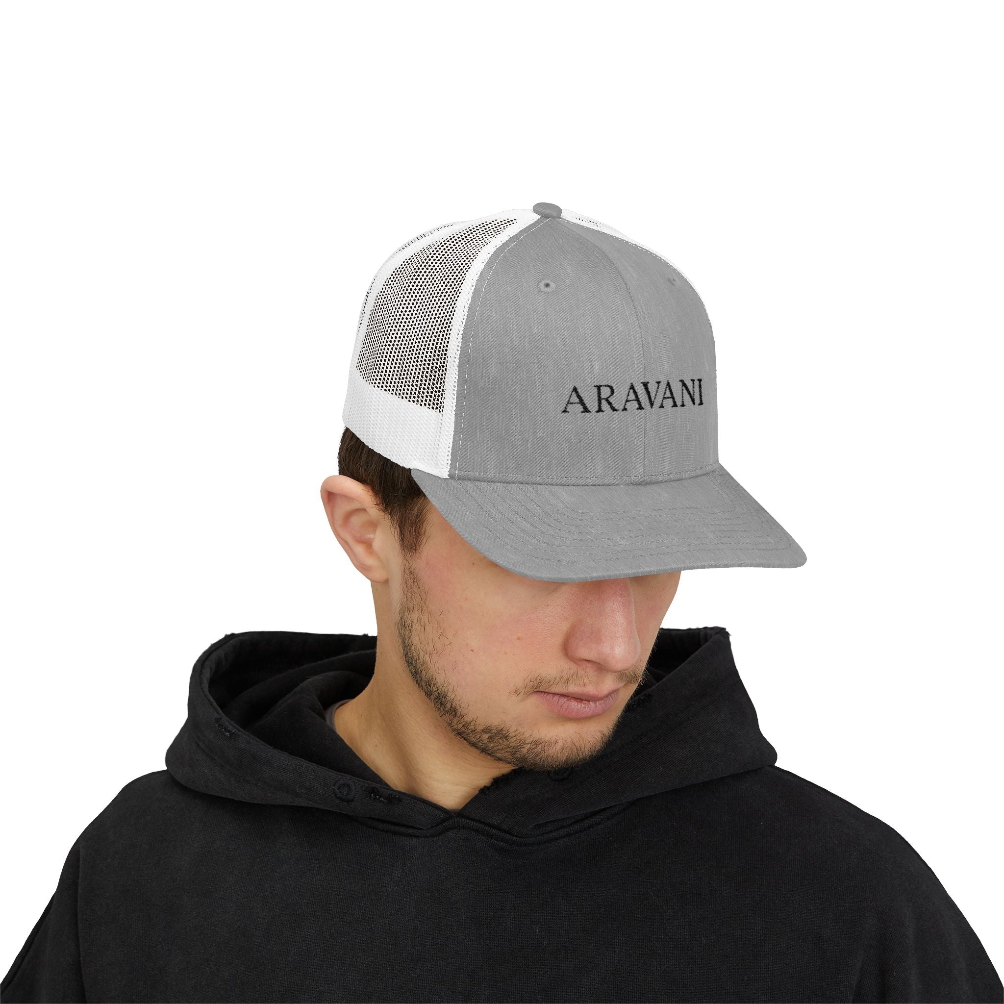 Trucker Cap — ARAVANI Embroidered Snapback Hat