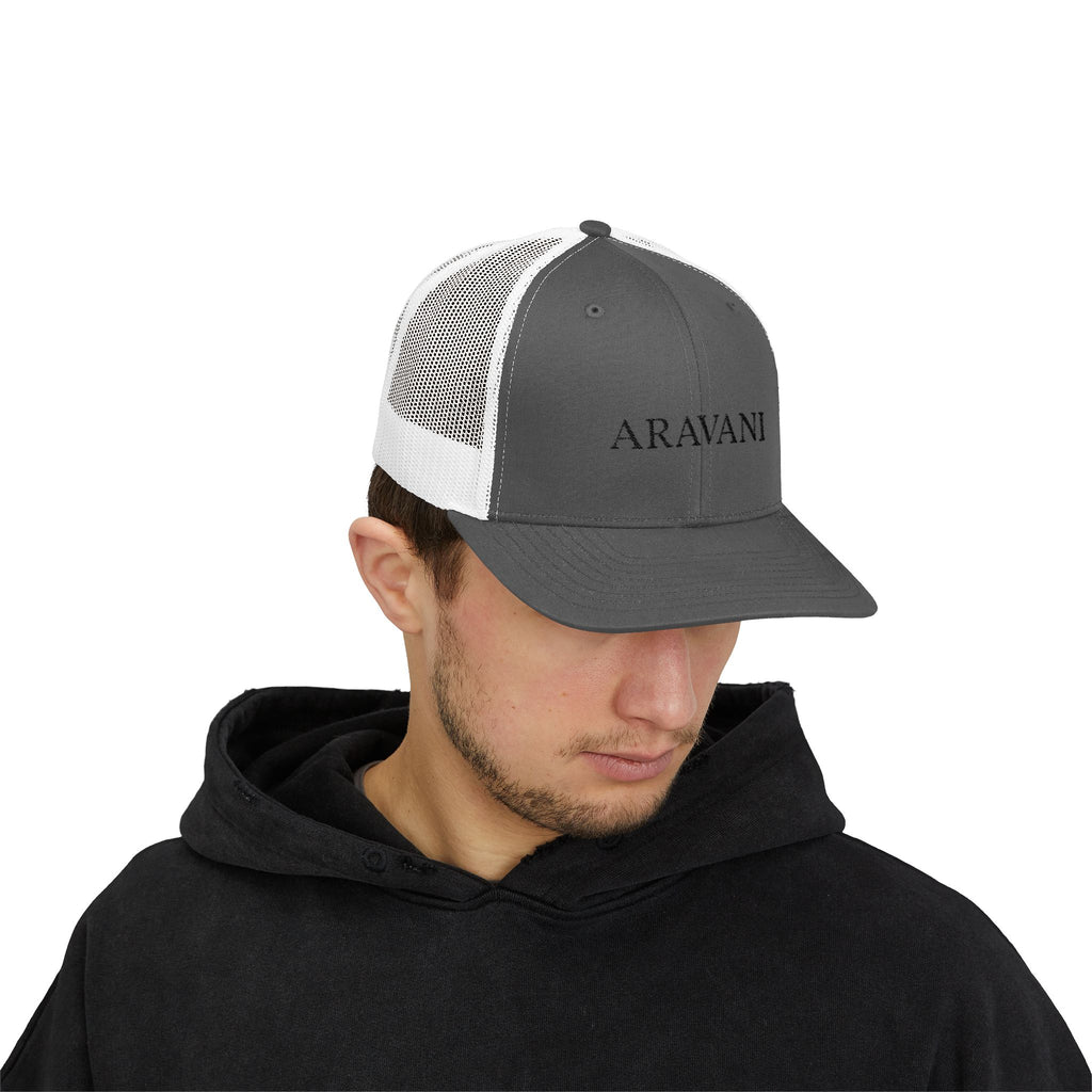 Trucker Cap — ARAVANI Embroidered Snapback Hat