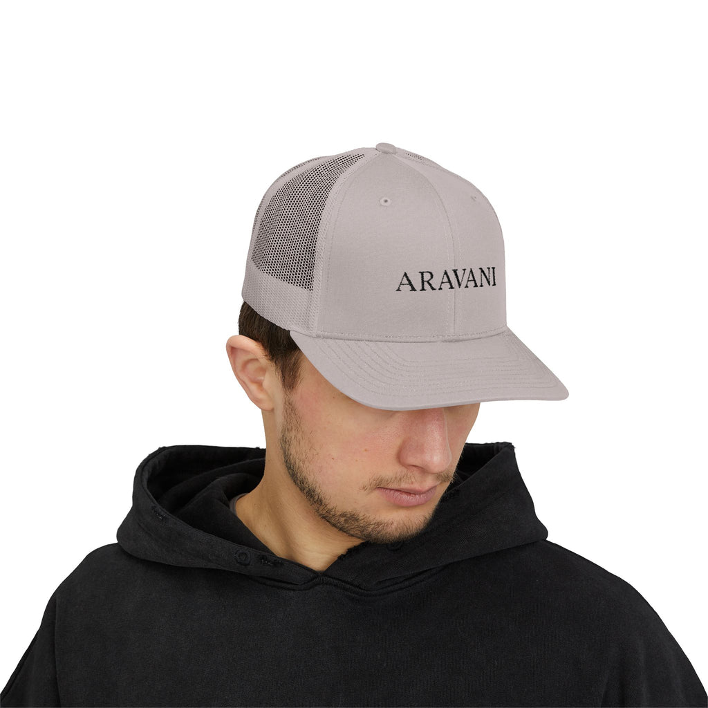 Trucker Cap — ARAVANI Embroidered Snapback Hat