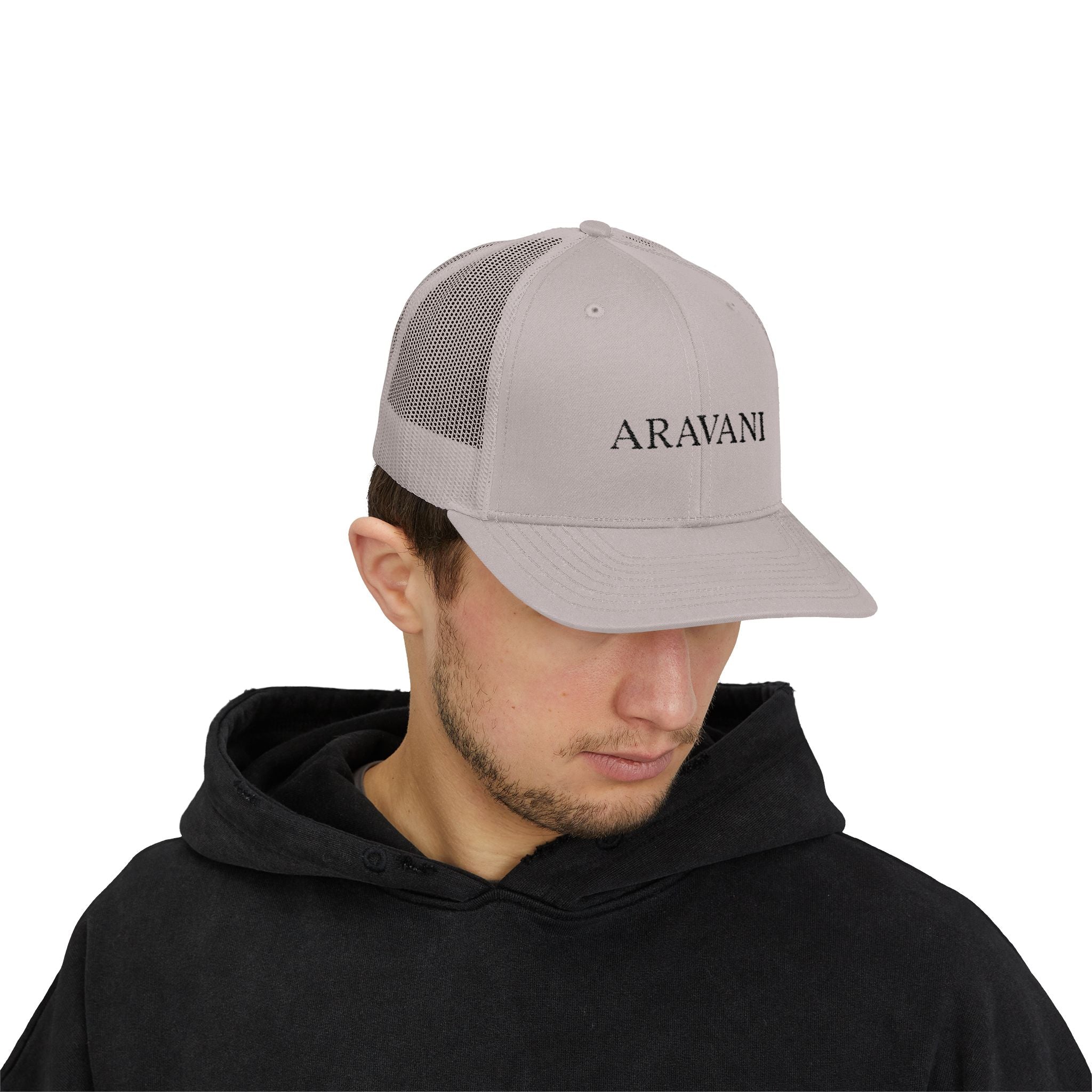 Trucker Cap — ARAVANI Embroidered Snapback Hat