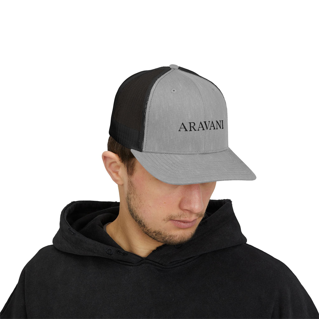 Trucker Cap — ARAVANI Embroidered Snapback Hat
